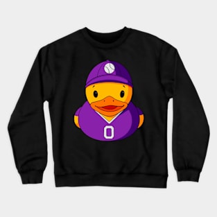 Baseball Player Rubber Duck Crewneck Sweatshirt